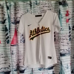 Oakland Athletics Khris Davis Jersey Nike Women's Medium